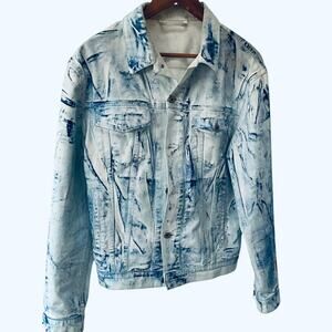 HERON PRESTON: Men's Overdyed Button Up Shirt Jacket - S
